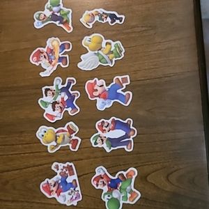 Super Mario Brothers sticker lot